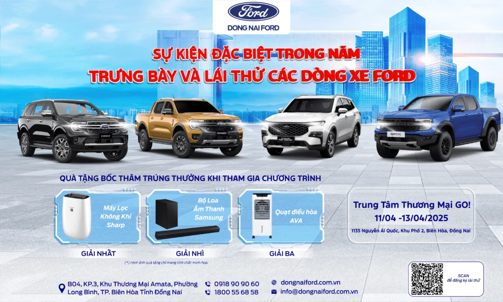 Sự kiện trưng bày và lái thử xe Ford tại GO! Tân Hiệp. 