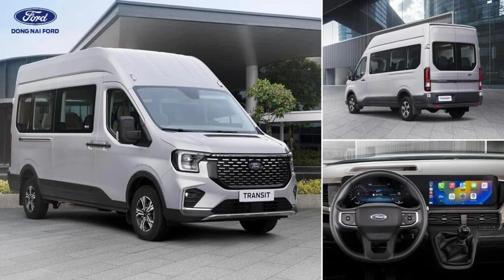 Khám phá nội thất của dòng xe Ford Transit Trend 16 chỗ