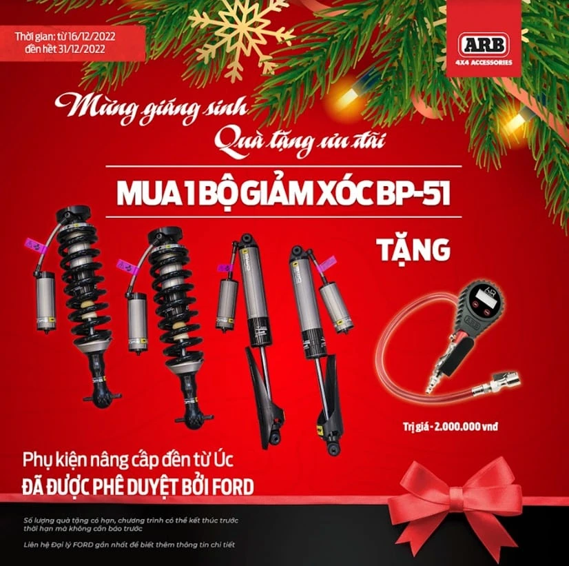 Mừng giáng sinh – Quà tặng ưu đãi 2.000.000 VNĐ tại Đồng Nai Ford