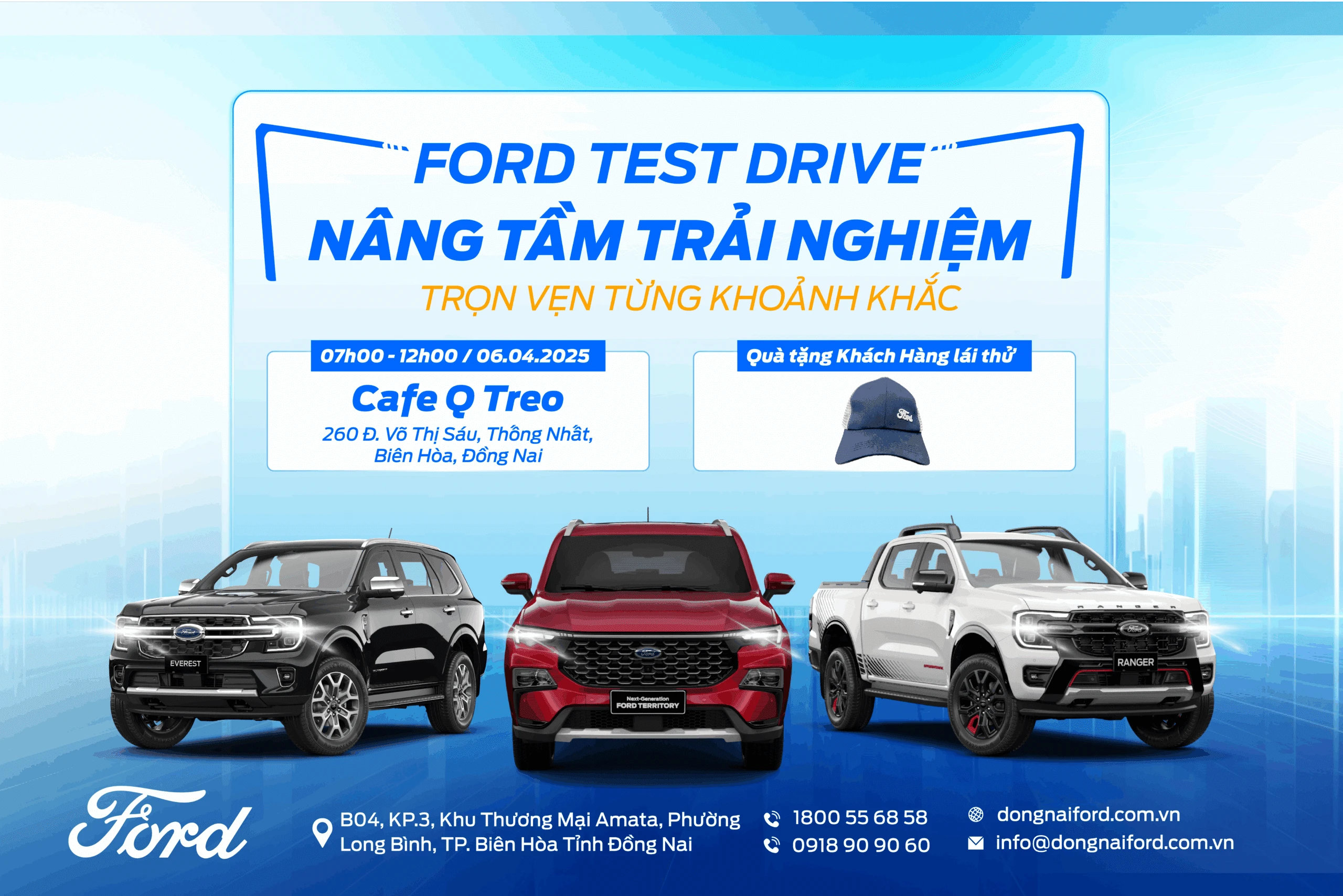 SỰ KIỆN TRẢI NGHIỆM LÁI THỬ XE FORD THẾ HỆ MỚI TẠI CÀ PHÊ Q-TREO
