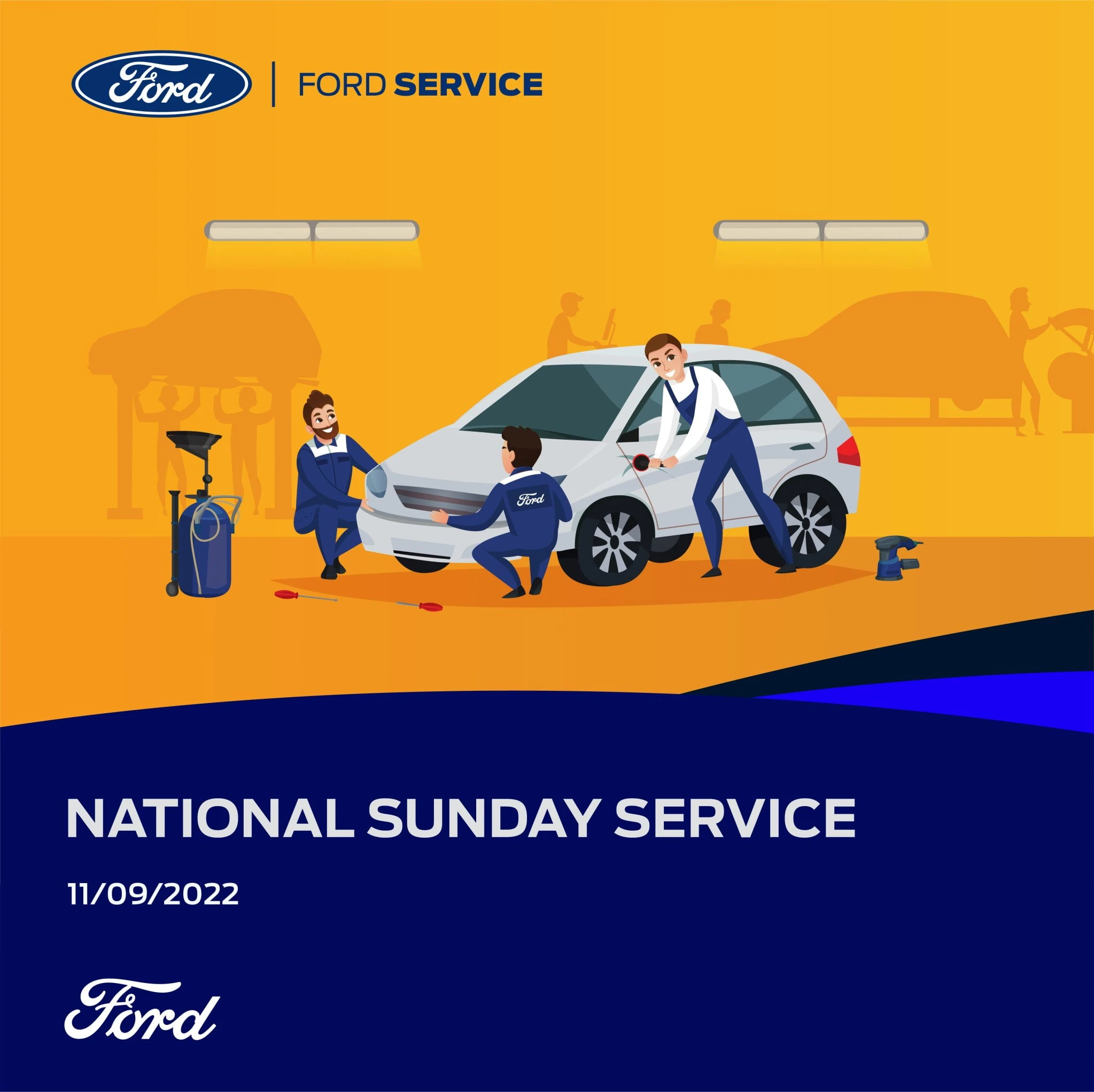 NGÀY CHỦ NHẬT DỊCH VỤ – FORD MOBILE SERVICE 11/09/2022