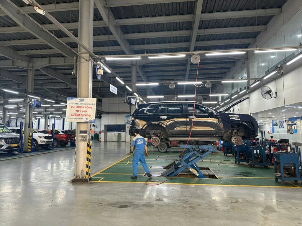 Xưởng dịch vụ bảo dưỡng và sửa chữa xe tại Ford Đồng Nai