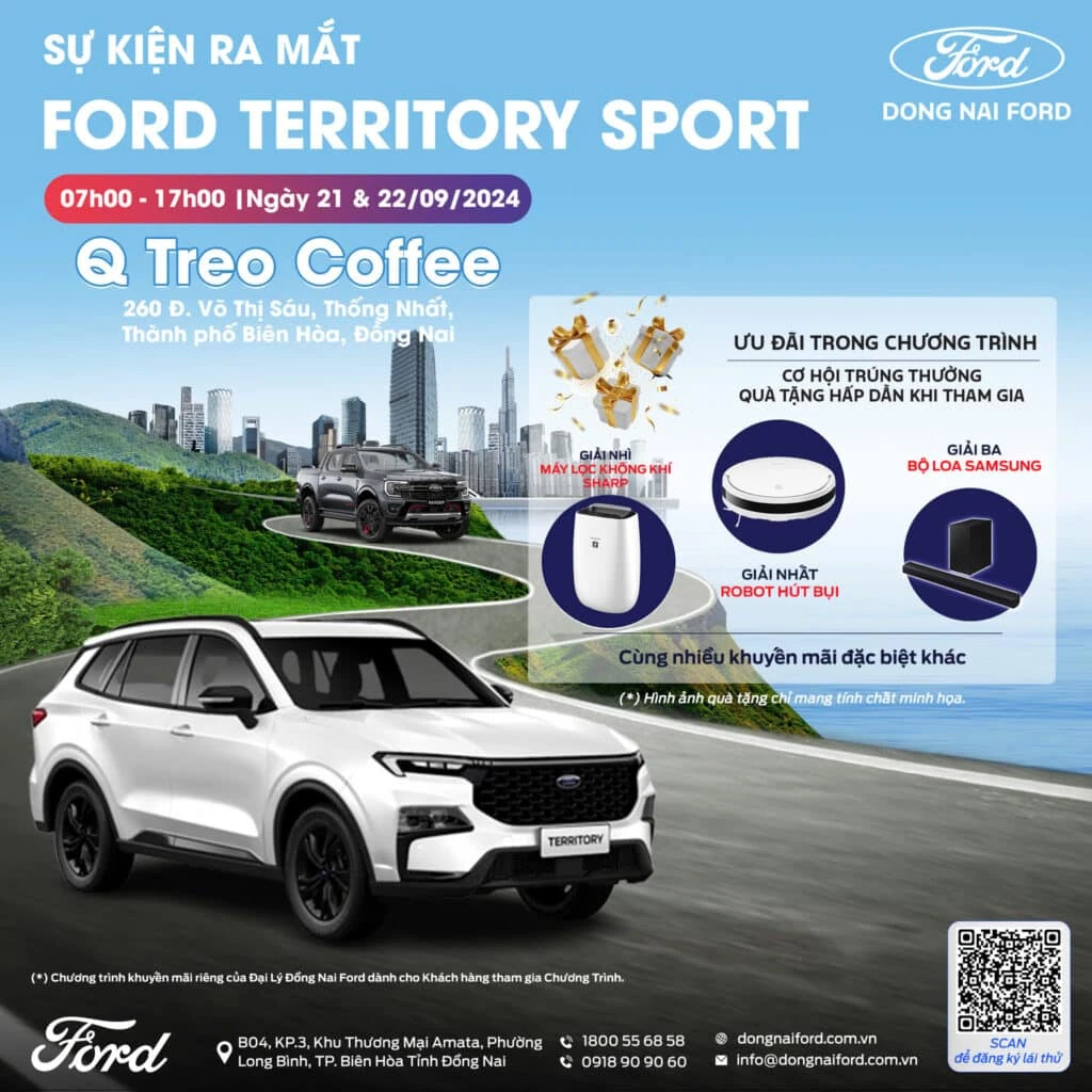 SỰ KIỆN RA MẮT TERRITORY SPORT & TRẢI NGHIỆM XE FORD THẾ HỆ MỚI TẠI CÀ PHÊ Q-TREO 