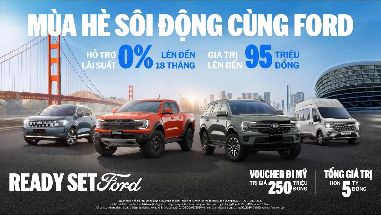 READY SET FORD – CHÀO ĐÓN MÙA HÈ SÔI ĐỘNG CÙNG FORD