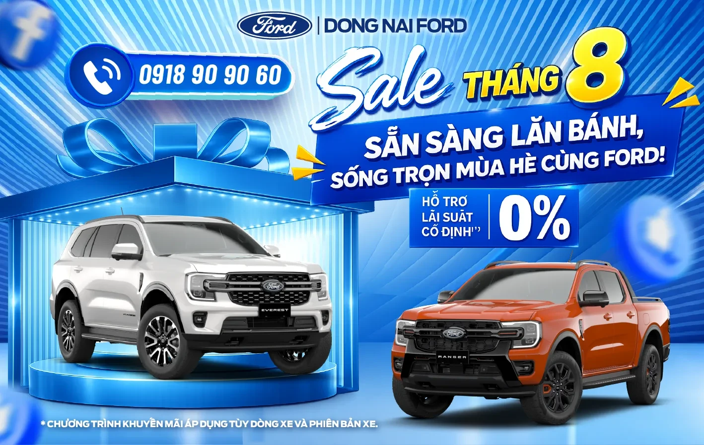 Chương trình khuyến mãi tháng 08: Chọn Ford, Trọn An Tâm